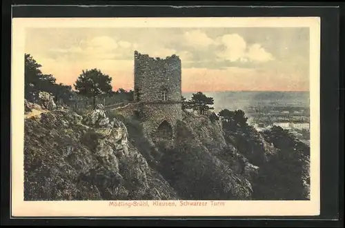 AK Mödling-Brühl, Klausen, Schwarzer Turm