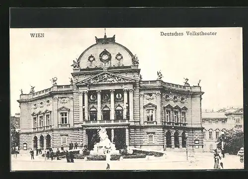 AK Wien, Blick auf Deutsches Volkstheater