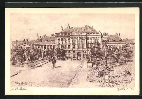 Künstler-AK Wien, Gebäude der Wiener Messe