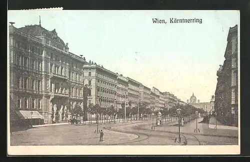 AK Wien, Strassenpartie des Kärntner-Rings