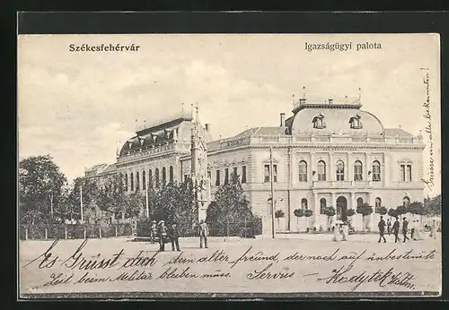 AK Szekesfehervar, Igazsagügyi palota, Strassenpartie