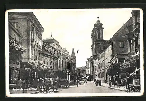 AK Szekesfehervar, Nador ucca, Strassenpartie