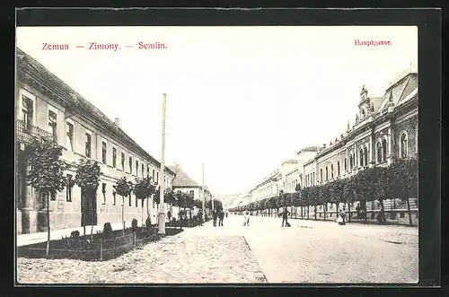 AK Zemun, Blick auf Hauptgasse