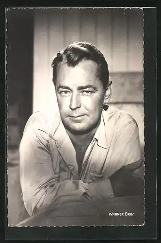 AK Schauspieler Alan Ladd mit Pomade im Haar