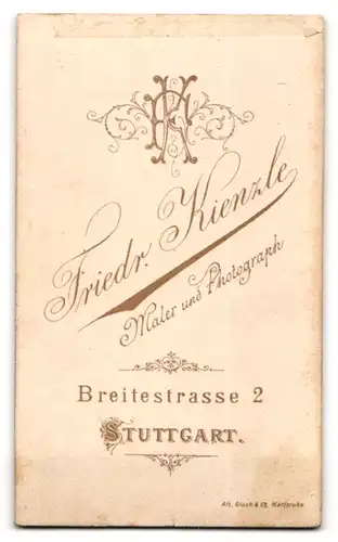 Fotografie Friedrich Kienzle, Stuttgart, Breitestr. 2, Portrait junger Mann trägt Krawatte & Jacket