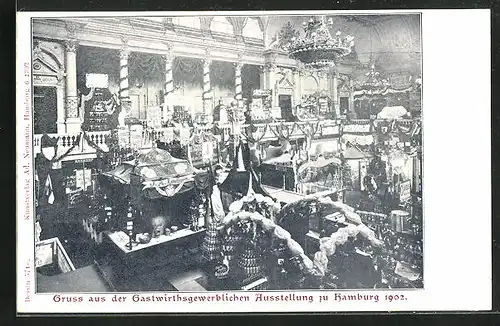 AK Hamburg, Gastgewerbliche Ausstellung 1902, Ausstellungshalle