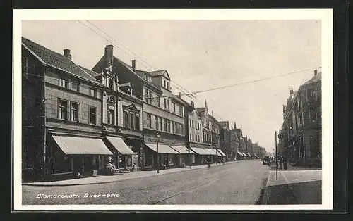 AK Buer bei Erle, Partie der Bismarckstrasse