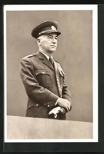 AK Präsident Dr. Edvard Benes in Uniform