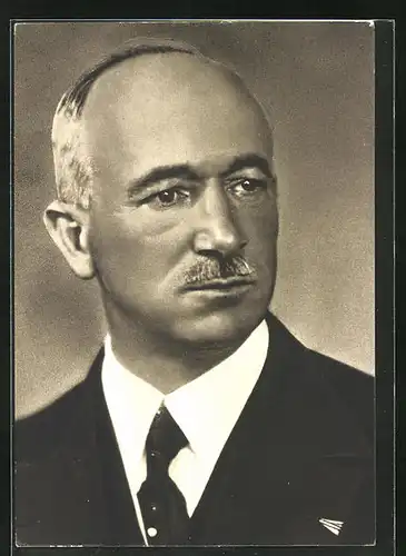 AK Präsident Edvard Benes in schwarzem Anzug