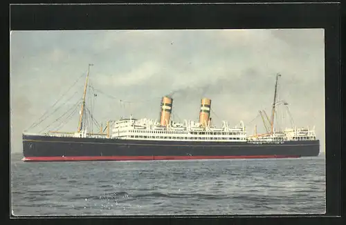 AK SS Vendam, Passagierschiff in Fahrt