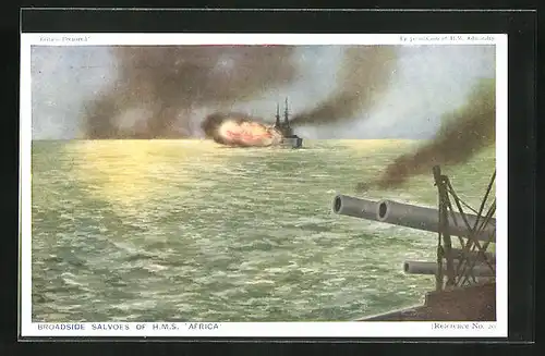 AK HMS Africa, Broadside Salvoes, Kriegsschiff