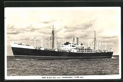 AK The N.Z.S. Co`s m.v. Hurunui