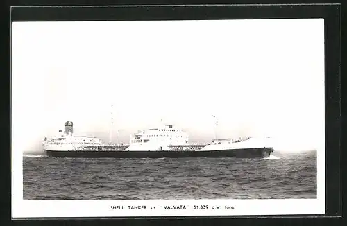 AK Handelsschiff Shell Tanker SS Valvata, Öltanker