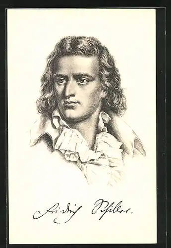 Künstler-AK Portrait von Friedrich Schiller