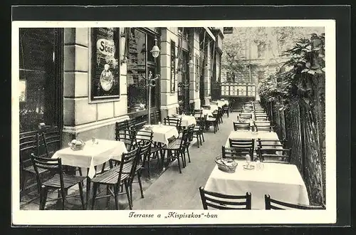 AK Budapest, Gasthaus Kispiszkos, Kuria-utca 1