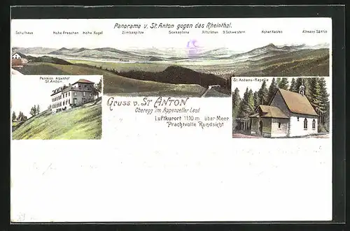 AK St. Anton, Hotel Alpenhof St. Anton, Kapelle