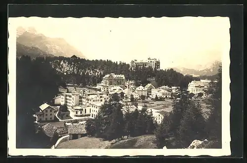 AK Sils-Maria /Engadin, Ortsansicht mit Hotels