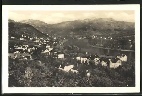 AK Salesel / Dolni Zalezly, Wolken über Bergen an der Elbe