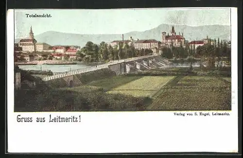 AK Leitmeritz / Litomerice, Totalansicht