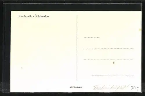 AK Stiechowitz, Ortschaft vor Hügeln