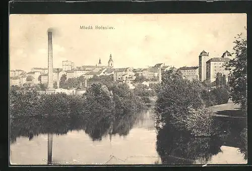 AK Mladá Boleslav, Fluss in der Stadt