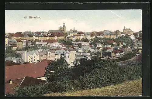 AK Mladá Boleslav, Panorama der Stadt