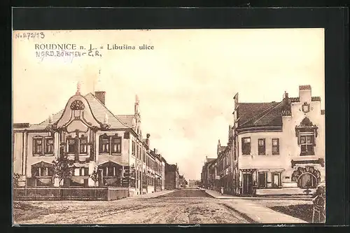 AK Roudnice n. L., Libusina ulice