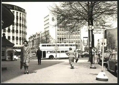 Fotografie unbekannter Fotograf, Ansicht Berlin, Kurfürstendamm Ecke Uhlandstrasse