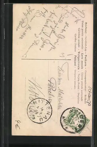 AK Schauspielerin Violet Wegner mit bezauberndem Lächeln