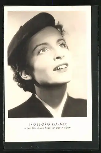 AK Schauspielerin Ingeborg Körner in dem Film Keine Angst vor grossen Tieren