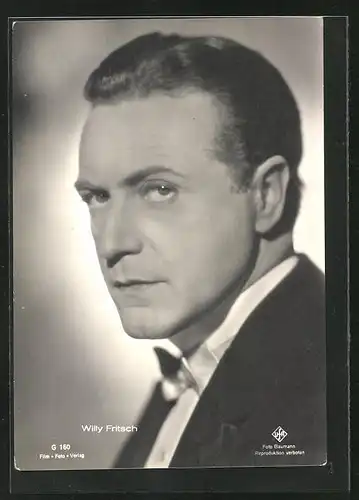 AK Schauspieler Willy Fritsh im eleganten Abendanzug