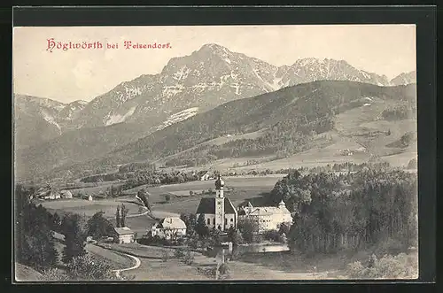 AK Höglwörth, Blick zur Kirche