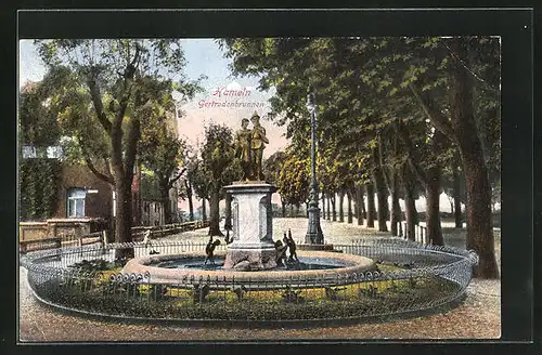 AK Hameln, Gertrudenbrunnen