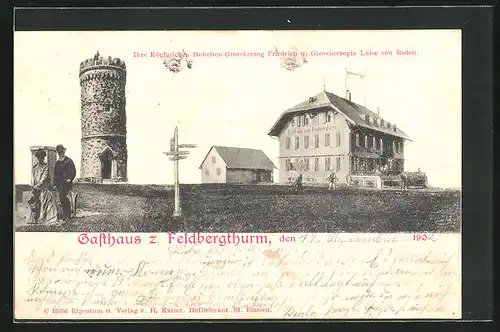 AK Feldberg / Schwarzwald, Gasthaus zum Feldbergthurm