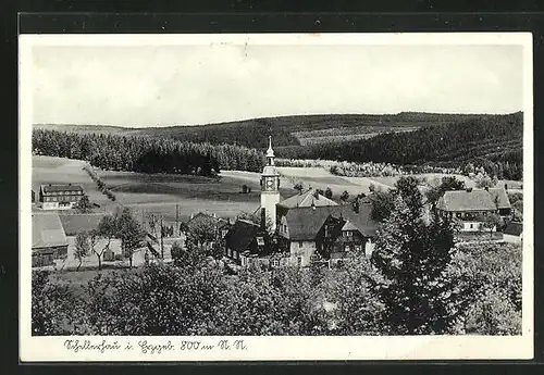 AK Schellerhau / Erzgeb., Blick zur Kirche