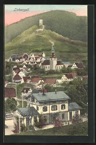 AK Liebenzell, Ortsansicht mit Kirche