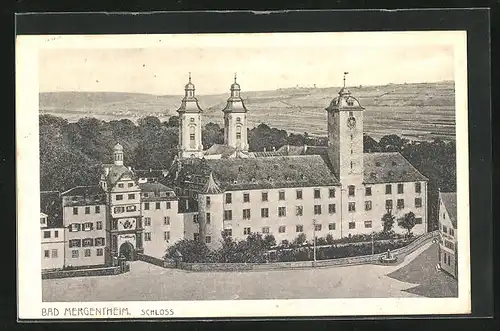 AK Bad Mergentheim, Blick auf das Schloss