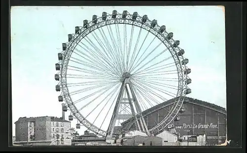 AK Paris, Grande Roue de Paris, am Riesenrad