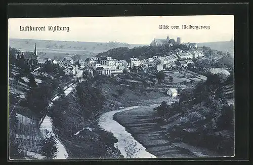 AK Kyllburg, Blick vom Malbergerweg