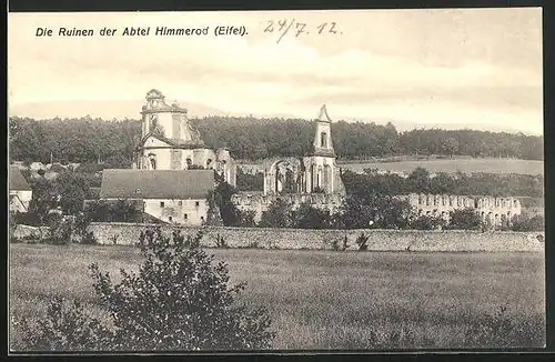 AK Himmerod / Eifel, Ruinen der Abtei