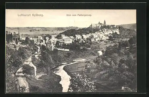 AK Kyllburg, Blick vom Malbergerweg