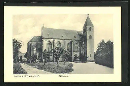 AK Kyllburg, Blick zur Stiftskirche