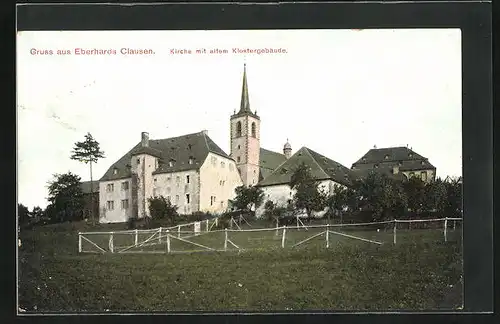 AK Eberhards Clausen, Kirche mit altem Klostergebäude