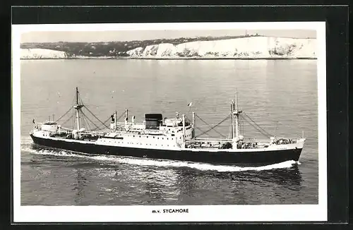 AK M.V. Sycamore in Küstennähe