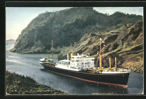 AK M.S. Dalerdyk passiert den Panamakanal