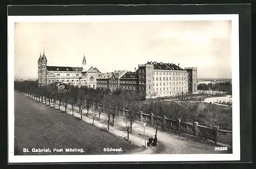 AK Mödling, Blick auf das Missionshaus St. Gabriel