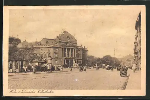 AK Wien, Blick zurm Deutschen Volkstheater