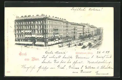 AK Wien, Blick auf den Kärntner Ring