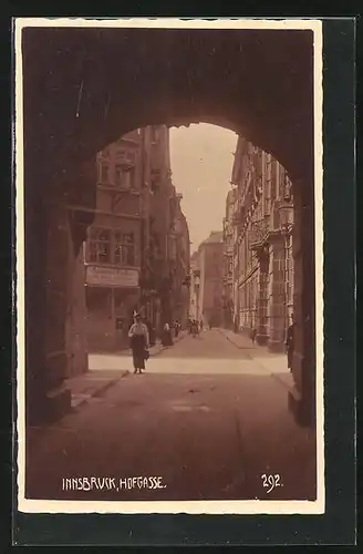 AK Innsbruck, Blick in die Hofgasse
