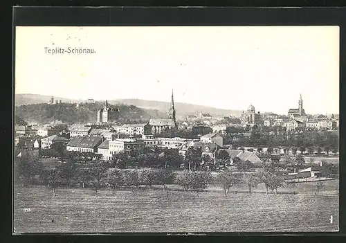 AK Teplitz Schönau / Teplice, Panorama